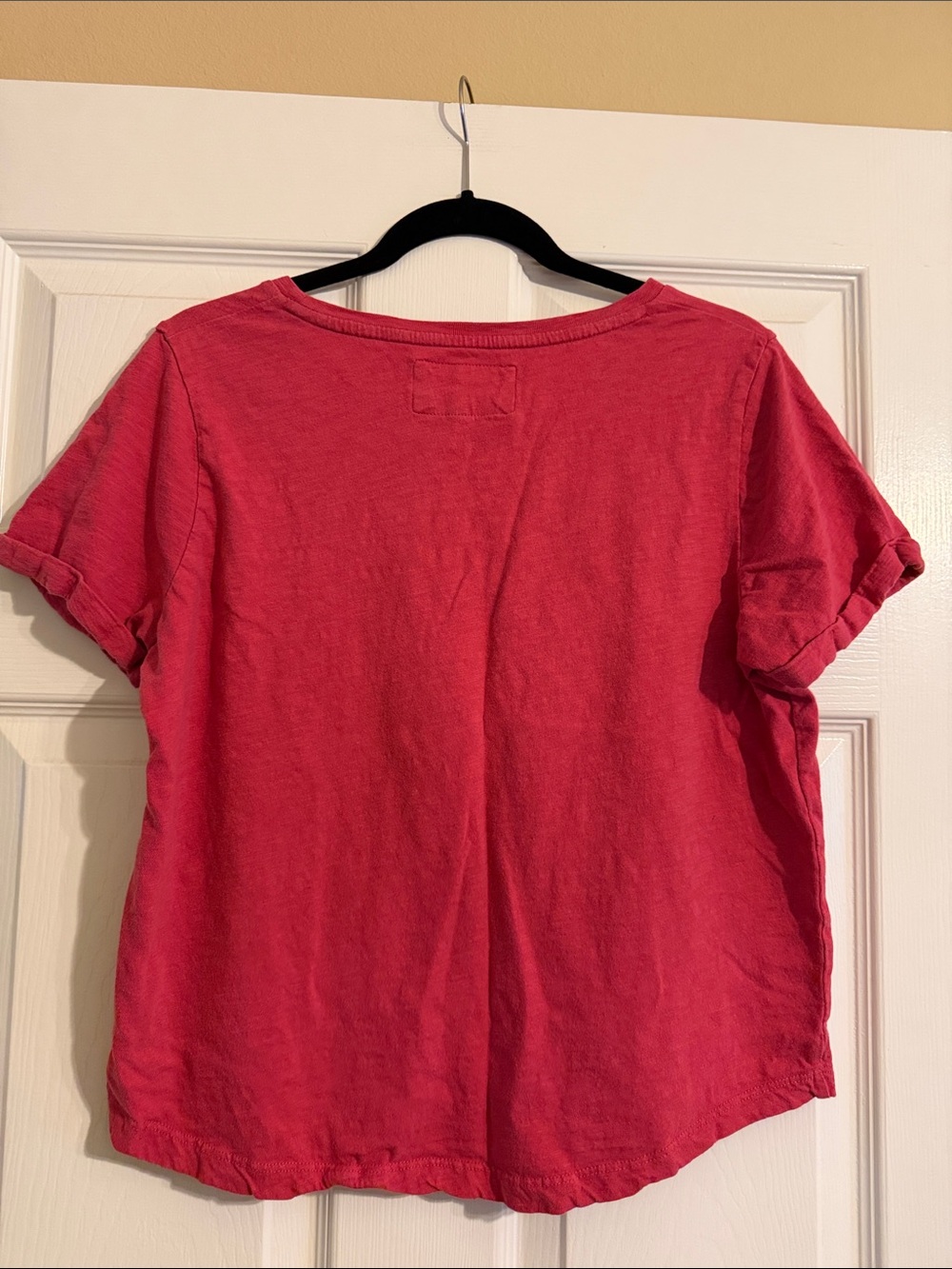 Red Short Sleeve Graphic Cowgirl Western Tee Shirt - Picture 6 of 6